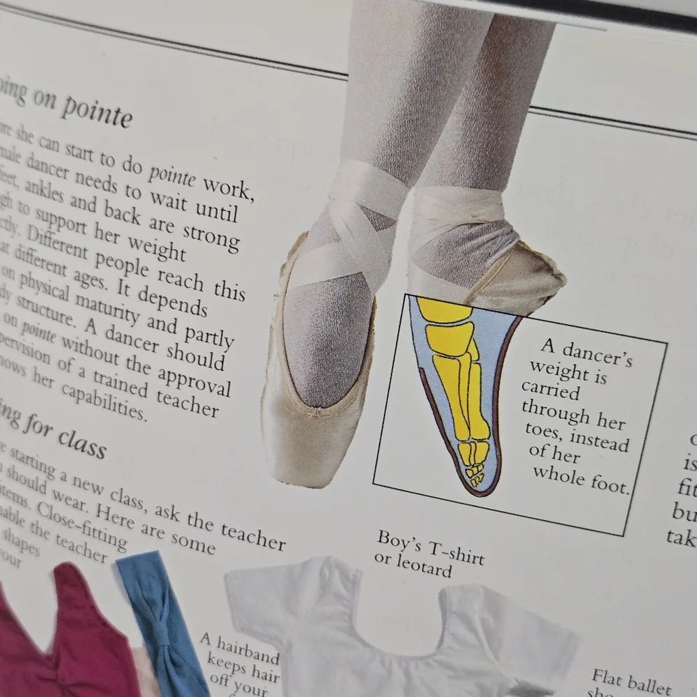 Usborne World of Ballet Book, guide to learning ballet, basic steps and more